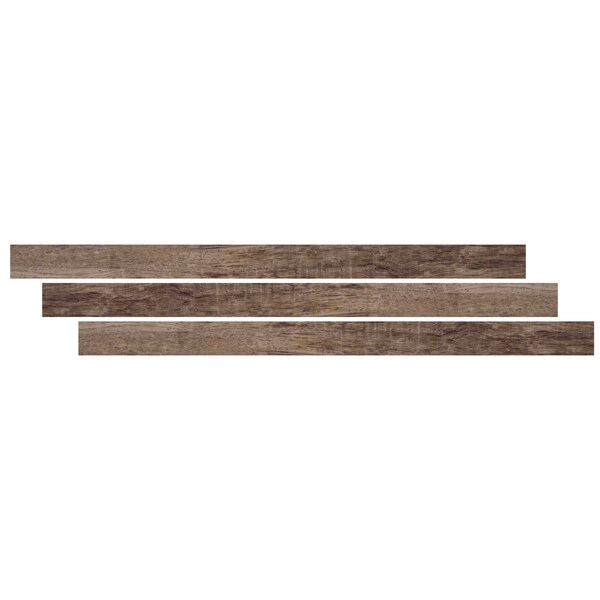 Ackland 0.75 in. T x 94 in. L x 2.75 in. W Reclaimed Pecan Luxury Vinyl Flooring Trim Flush Stair Nose AKVTVREPE-FSN - main